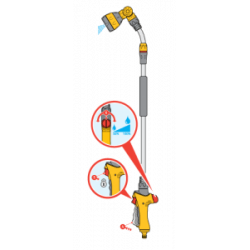 Lance télescopique d’arrosage Plus 140 - HOZELOCK