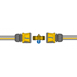 Raccord d'arrosage double male pour extension de tuyau - HOZELOCK