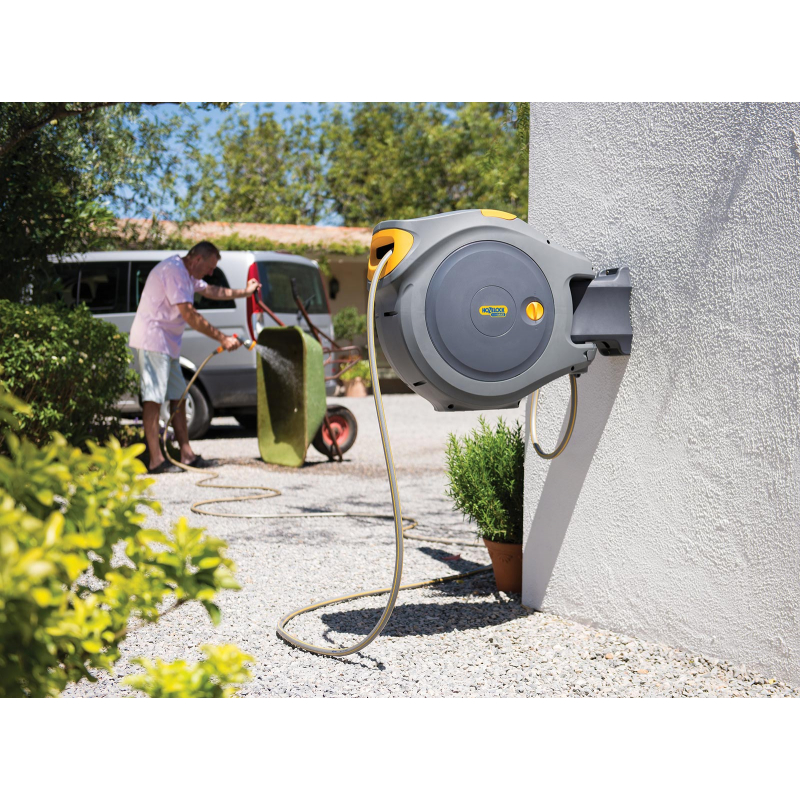 Dévidoir de jardin automatique Auto Reel Flowmax équipé de 30m de