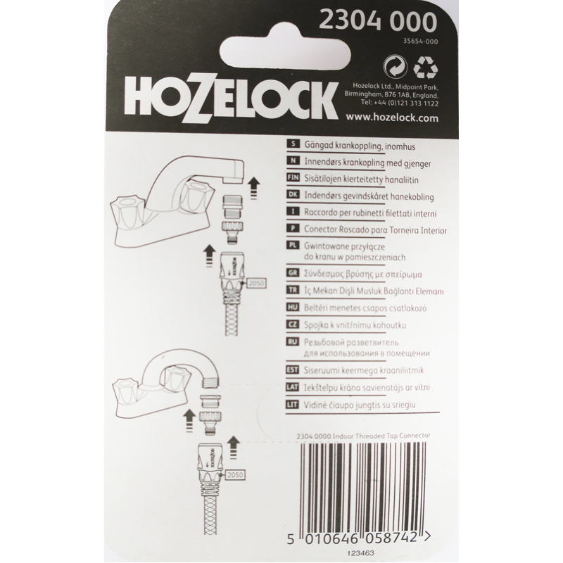 HOZELOCK Raccord Pour Robinet Fileté à Partir De 12.5 - 15 - 19 MM  Extérieur