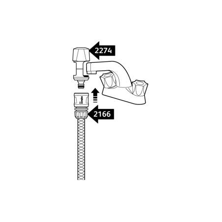 Raccord d'arrosage pour robinet intérieur - HOZELOCK