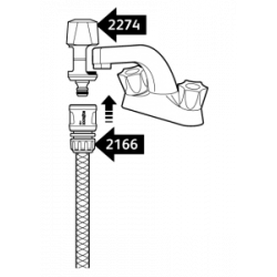 Raccord d'arrosage pour robinet intérieur - HOZELOCK