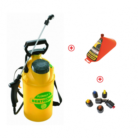 PACK - Pulvérisateur jardin FLORALY 7 OPTIMA - 5L + Cache de désherbage +  Kit de buses désherbage 