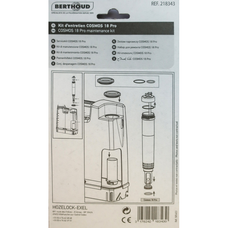 Pulvérisateur dos Berthoud Cosmos PRO - Triangle Outillage