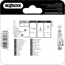 Bouchons d’obturation pour tuyau d'arrosage automatique de 4 et 13 mm - HOZELOCK