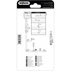 Raccord de réduction en T pour tuyau d'arrosage automatique de 4 et 13 mm - HOZELOCK