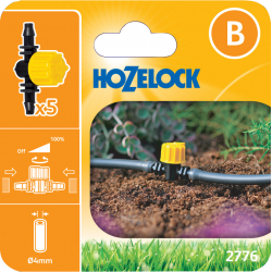 Vanne de controle de débit pour tuyau d'arrosage automatique de 4 mm - HOZELOCK