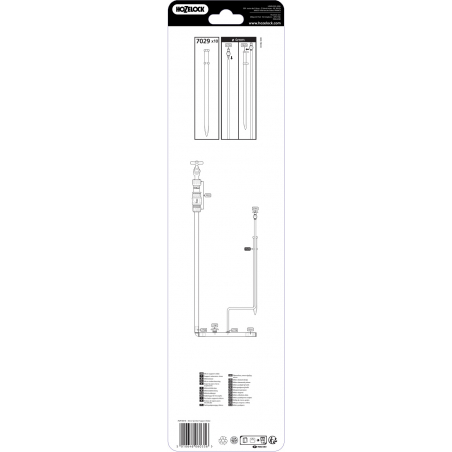 Piquet de support pour tuyau d'arrosage automatique de 4 mm - HOZELOCK