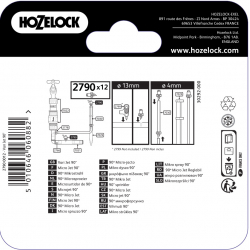 Micro-asperseur 90 degres pour tuyau d'arrosage automatique de 4 et 13 mm - HOZELOCK