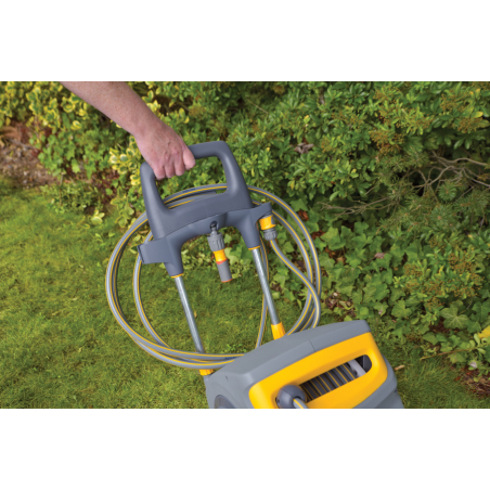 Dévidoir de jardin mobile automatique Auto Reel équipé de 30m de tuyau d'arrosage - HOZELOCK