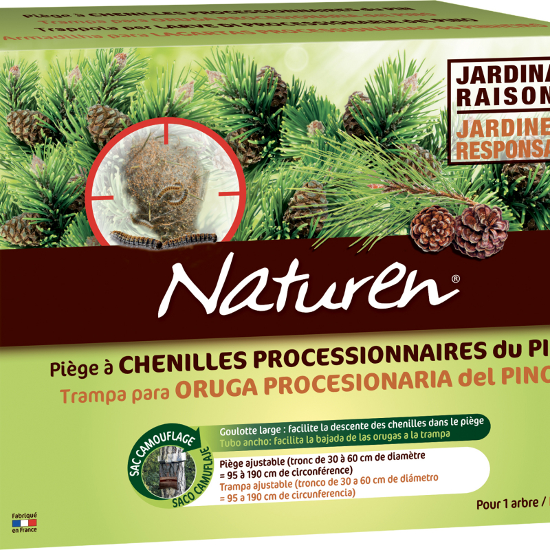 Piège chenilles processionnaires du pin - Boîte de 1 piège - NATUREN Piège chenilles processionnaires du pin - Boîte de 1 piège - NATUREN