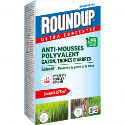 Anti-mousses gazon troncs d'arbres - Etui de 500ML - ROUNDUP