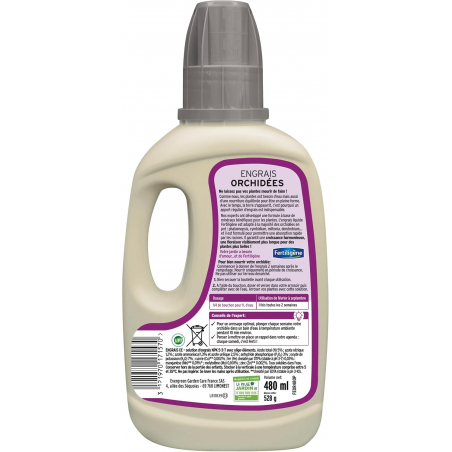 Engrais orchidées tout prêt - Flacon de 1L - FERTILIGENE