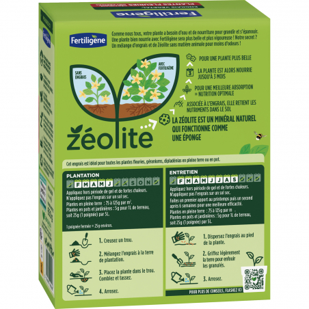 Engrais plantes fleuries, géranium, dipladénia - Etui de 650G - FERTILIGENE - Agrément 0100032