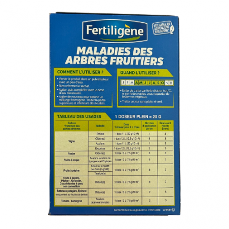 Maladie des fruitiers - Etui de 350G - FERTILIGENE - Agrément 0100032