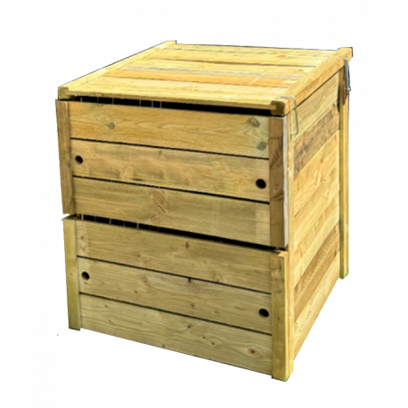 Composteur de jardin en bois 400L classique - GARDIGAME