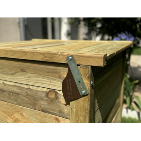 Composteur de jardin en bois 400L classique - GARDIGAME