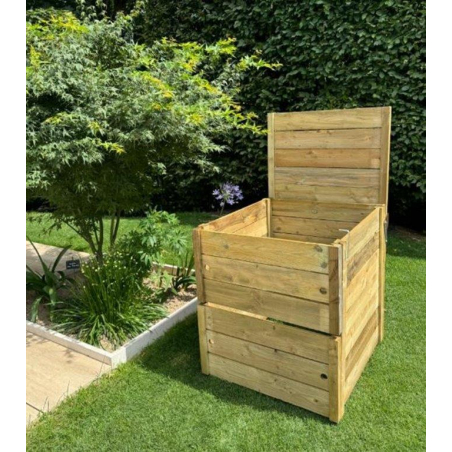 Composteur de jardin en bois 400L classique - GARDIGAME