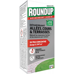 Désherbant cours, allées, terrasses - action 2 en 1 - Bouteille 800ml - ROUNDUP - Agrément 0100032