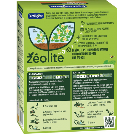 Engrais agrumes - Etui de 1,2kg - FERTILIGENE - Agrément 0100032