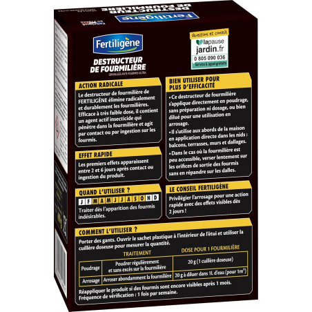 Anti-fourmis en granulés - Etui 400g - FERTILIGENE