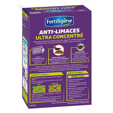 Anti-limaces & escargots ultra-concentré - Etui 800g - FERTILIGENE