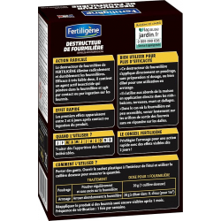 Destructeur de fourmilières en granulés - Etui 400g - FERTILIGENE