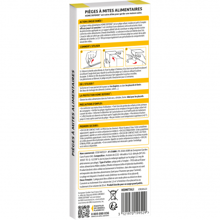 Pièges à mites alimentaires - Etui de 2 pièges - HOME DEFENSE