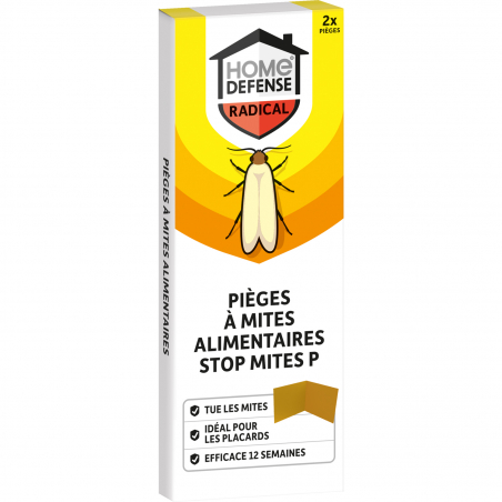 Pièges à mites alimentaires - Etui de 2 pièges - HOME DEFENSE