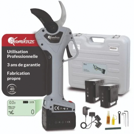 Sécateur électrique pro diamètre 40mm - KAMIKAZE