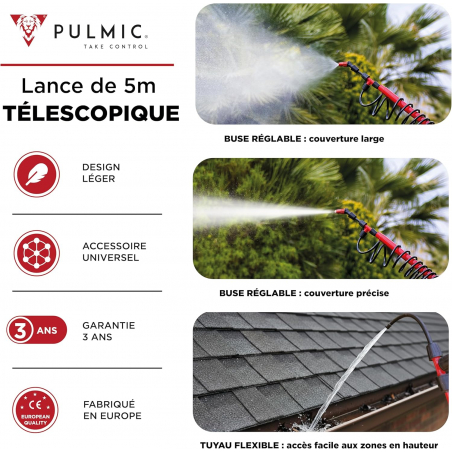 Lance télescopique 5m - PULMIC