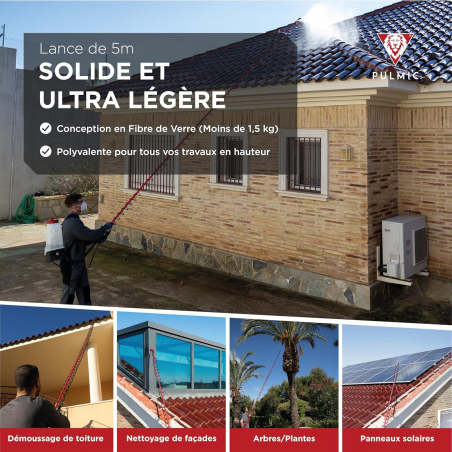 Lance télescopique 5m - PULMIC