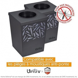 Lot de 8 plaques adhésives pour pièges à moustiques anti ponte MINI WILIV - HOME DEFENSE