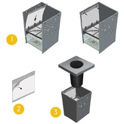 Lot de 8 plaques adhésives pour pièges à moustiques anti ponte MINI WILIV - HOME DEFENSE