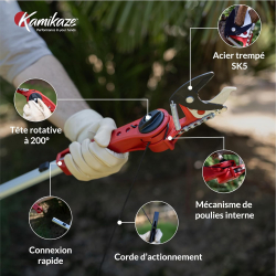 Sécateur MT-63 adaptable sur allonge télescopique - KAMIKAZE