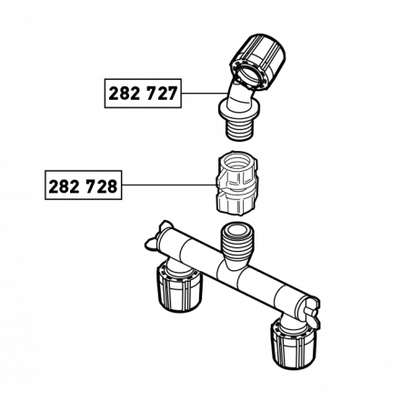 Rampe de pulvérisation 2 jets orientables - BERTHOUD