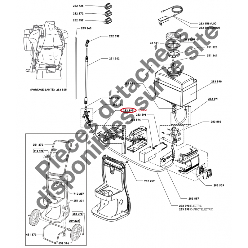 Pulvérisateur Jardin à dos à pression entretenue COSMOS 18 PRO - 18L -  BERTHOUD