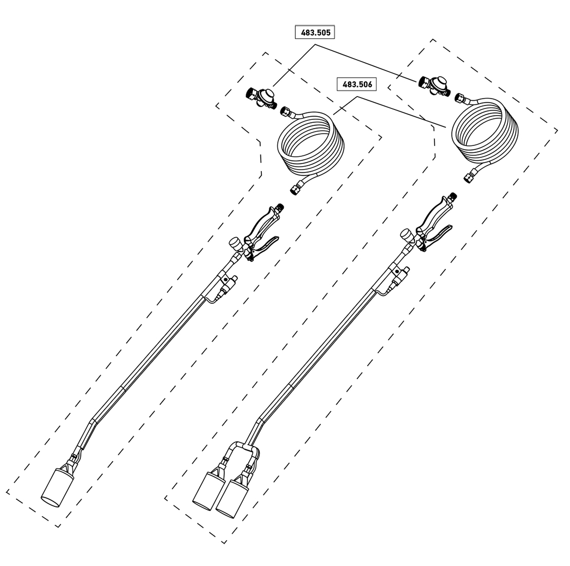                                                                                            Pièces DESHERBEUR THERMIQUE 2 BRULEURS (Ref. 101730),
                                                                                     