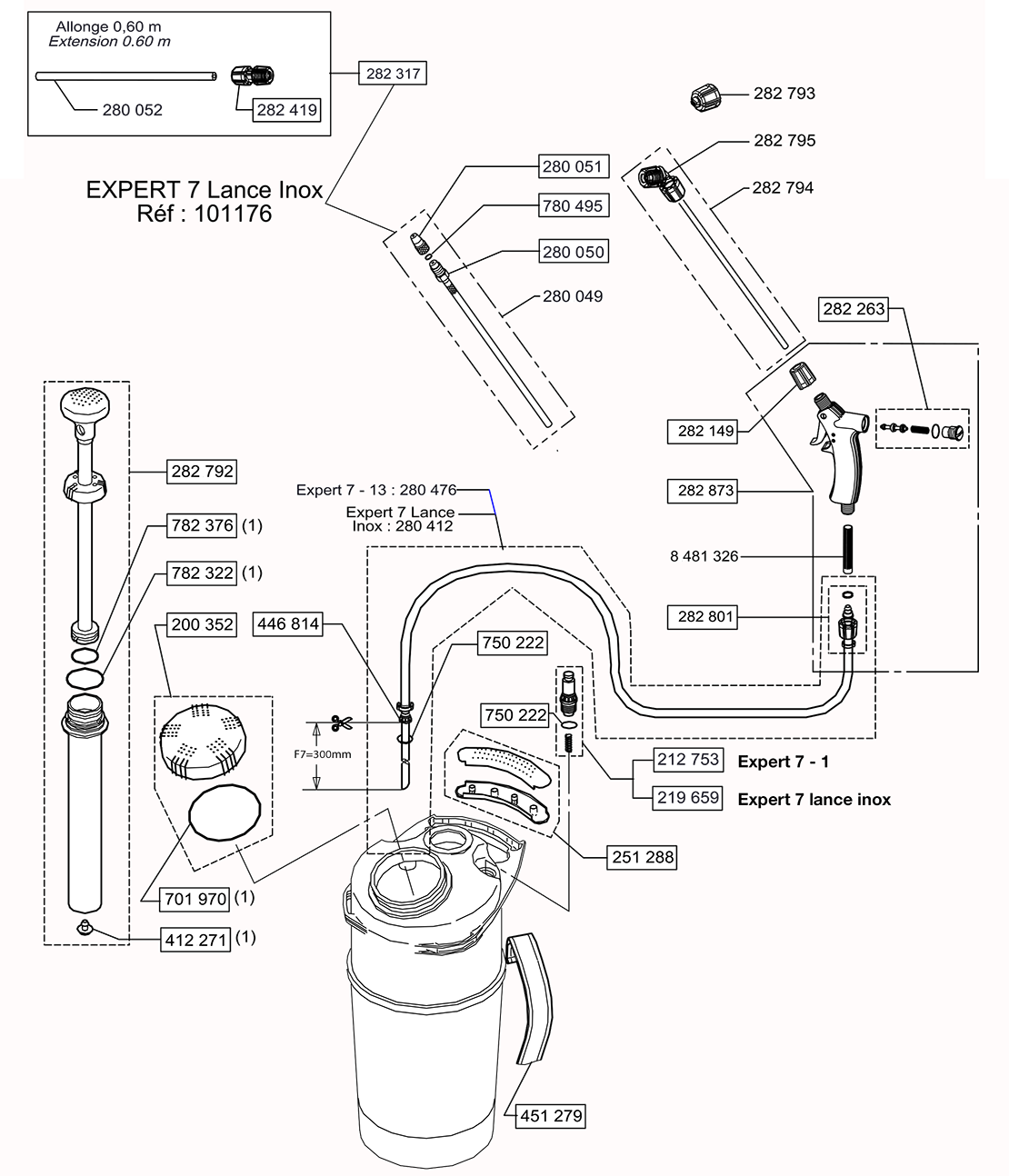                                                                                            Pièces EXPERT 8 EPDM (Ref. 101173),
                                                                                     