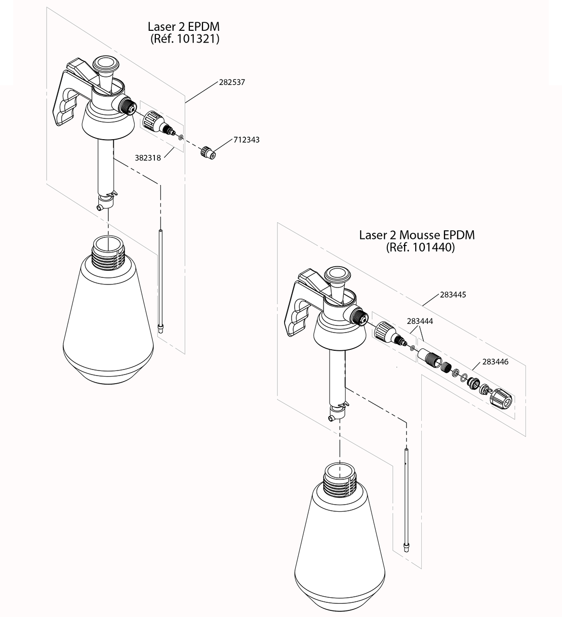 Pièces LASER 2 MOUSSE EPDM (Ref. 101440)