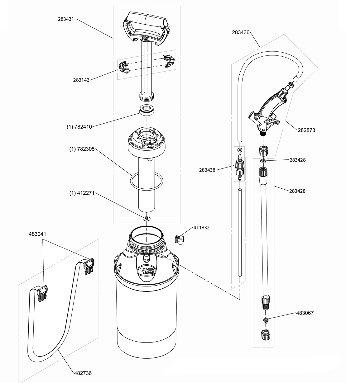 Pièces LASER 12 MOUSSE EPDM (Ref. 8053)