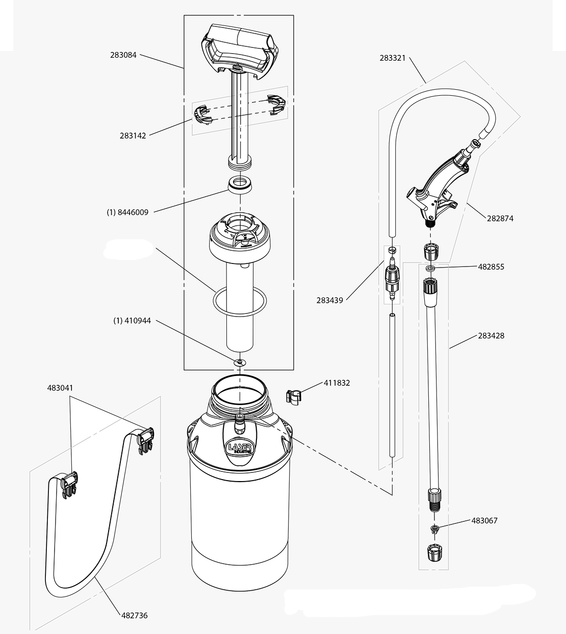 Pièces LASER 10 MOUSSE VITON (Ref. 8055)