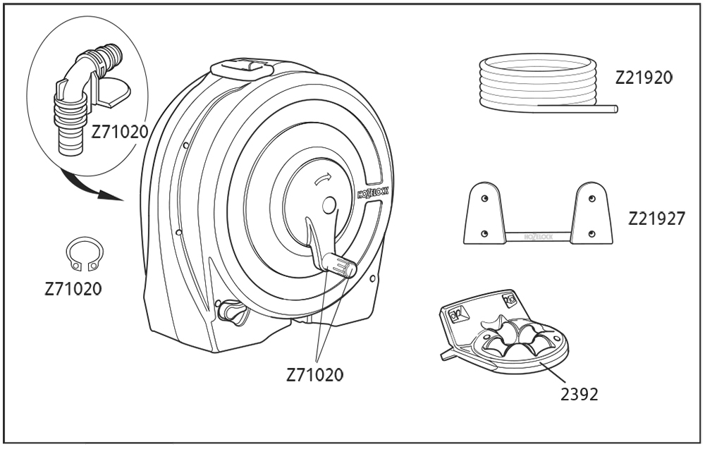 Pièces enrouleur Fast Reel (ref. 2496)