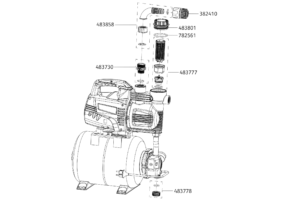 Pièce pompe Jet 3500-20 Auto (ref. 76101240)