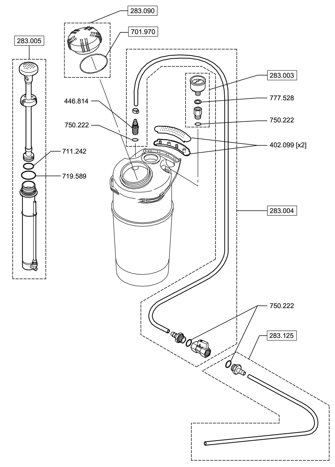 Pièces EXPERT VACUUM (réf. 100-002-597)