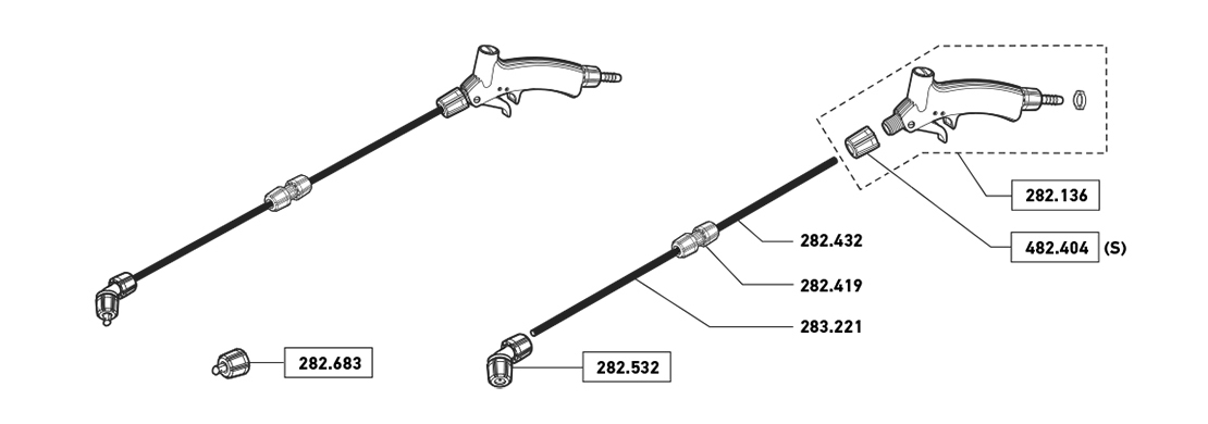 Pieces lance composite desherbage poignee profile (Ref. 280327)