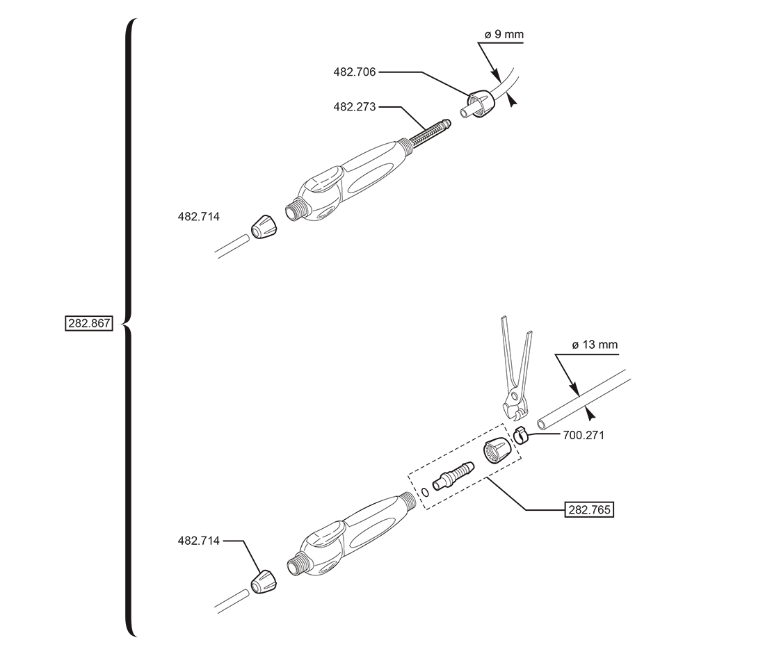 Pièces POIGNEE DE LANCE (Ref. 13197)