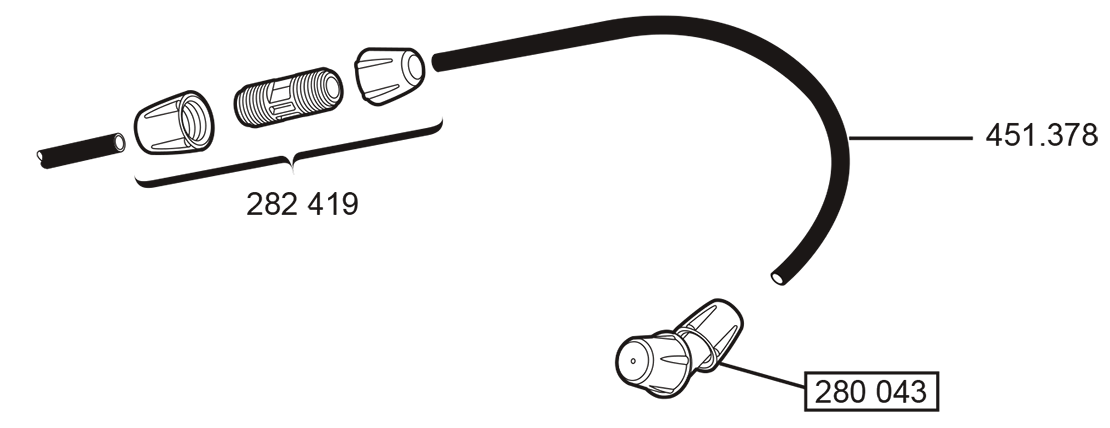 Pièces TUBE FLEXIBLE (Ref. 13287)