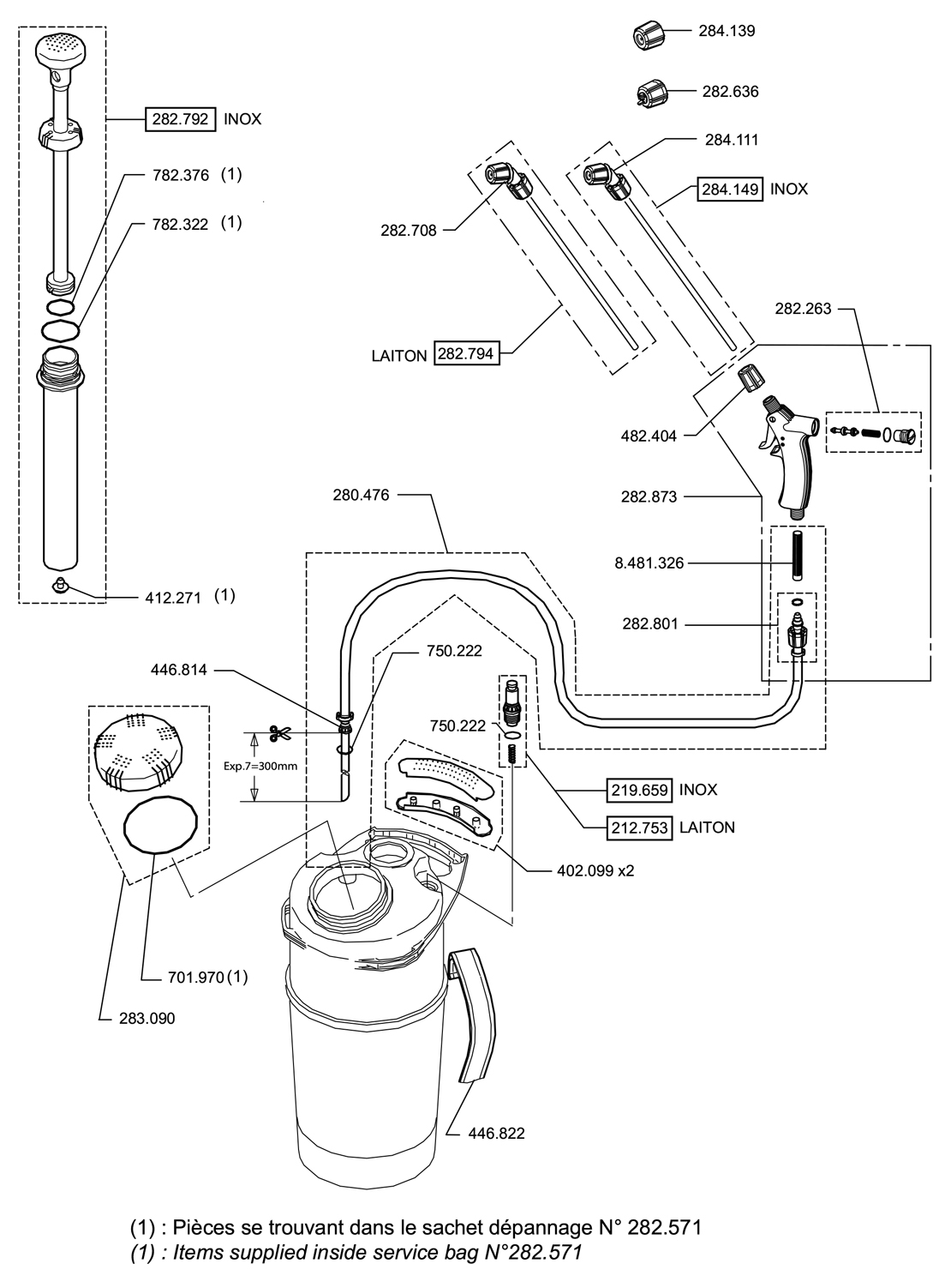 Pièces EXPERT 8 EPDM (Ref. 101173)